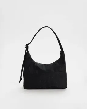 Mini Nylon Shoulder Bag - Black