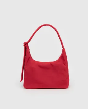 Mini Nylon Shoulder Bag - Candy Apple