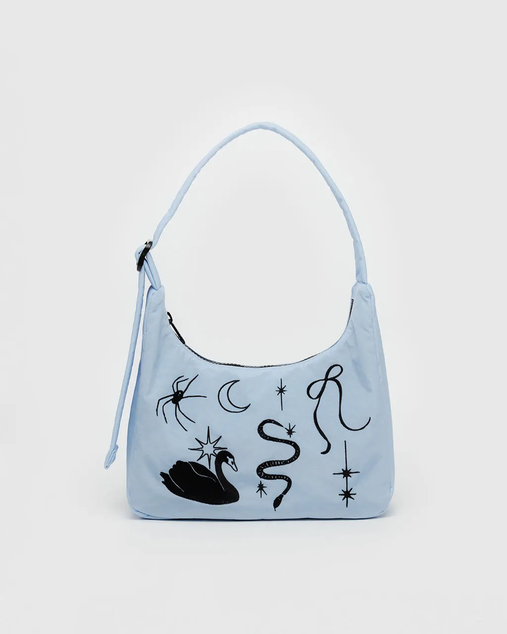 Mini Nylon Shoulder Bag - Embroidered Ballet Icons