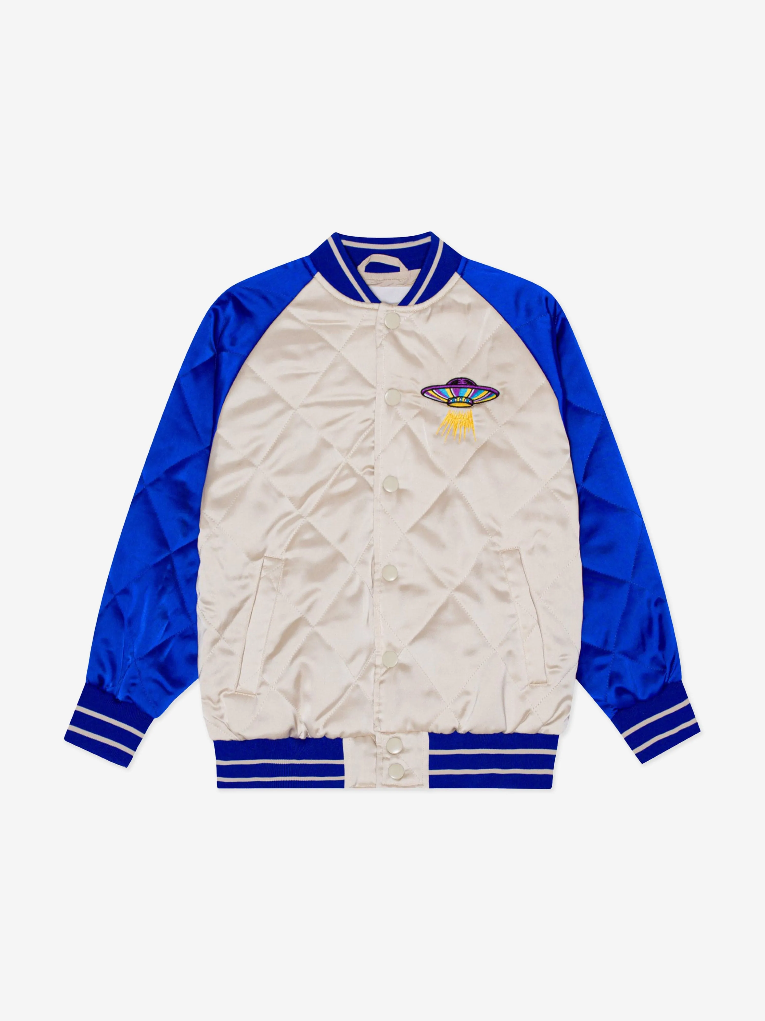 Molo Boys UFO Quilted Jacket in Blue