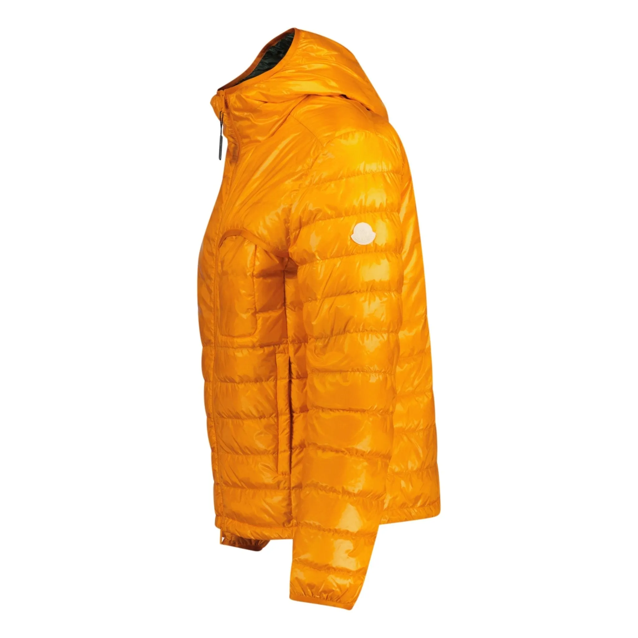 Moncler Divedro Hooded Quilt Jacket Orange