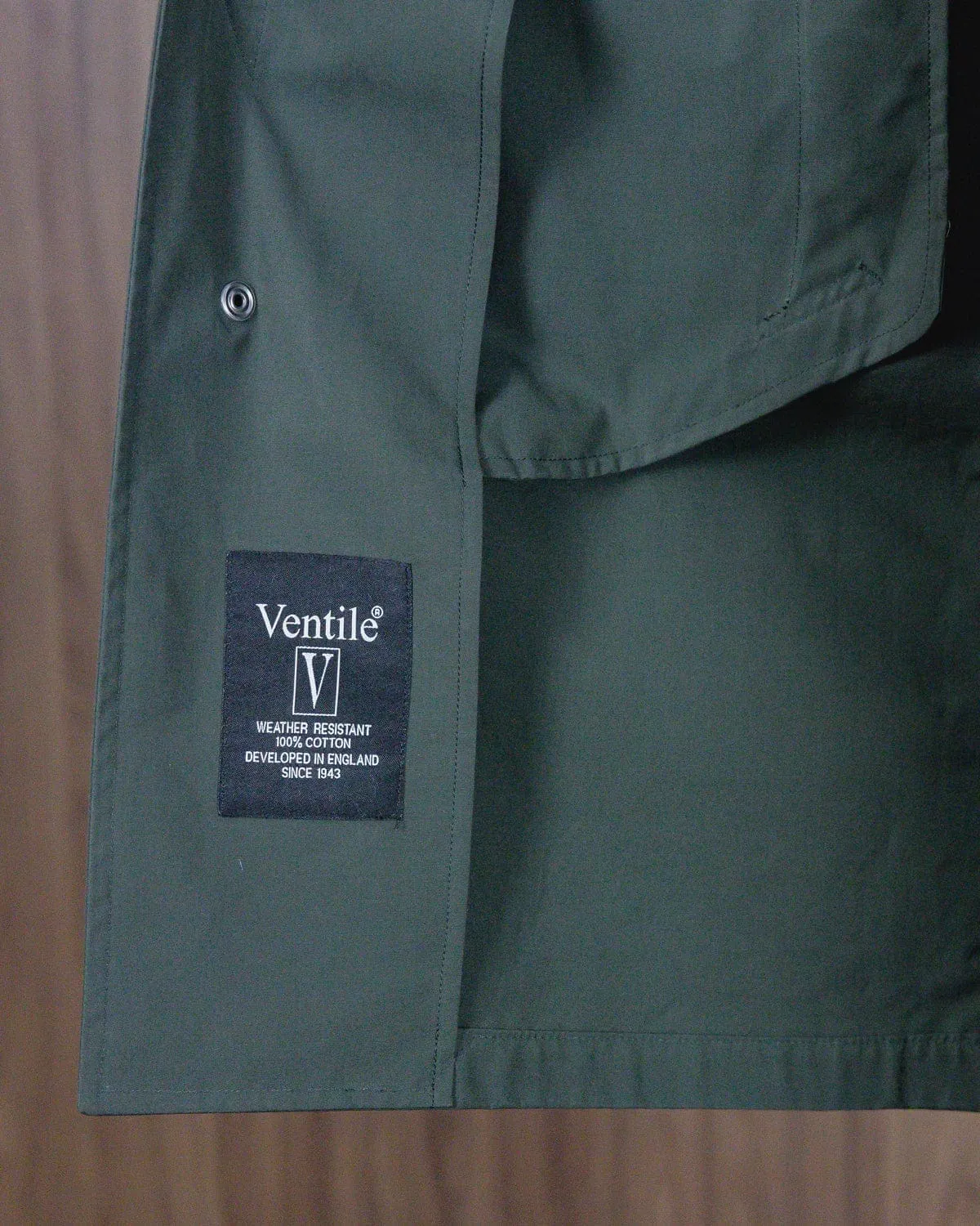 Moss Green Ventile Raincoat