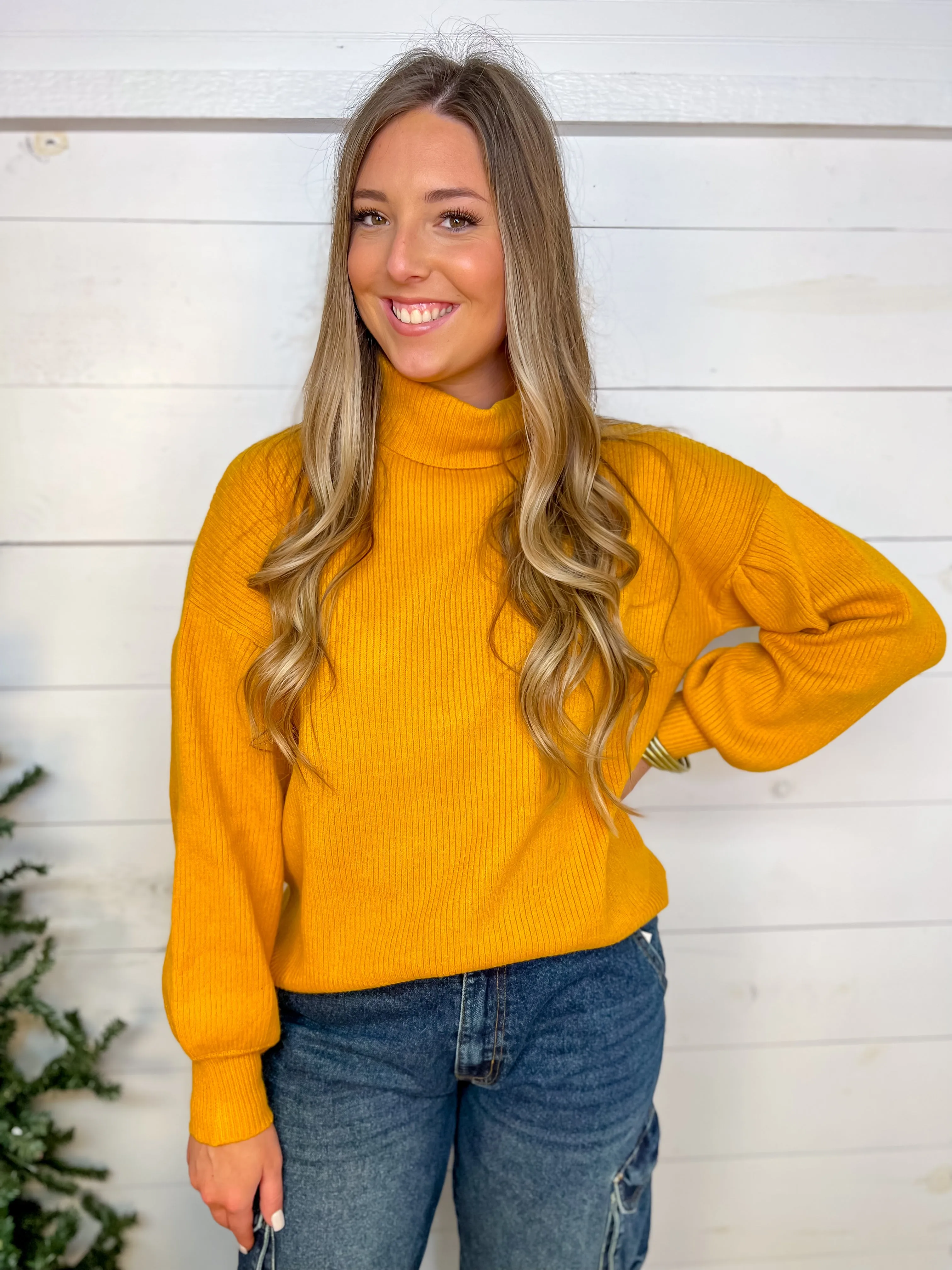 [Mud Pie] Roxie Turtleneck-Mustard