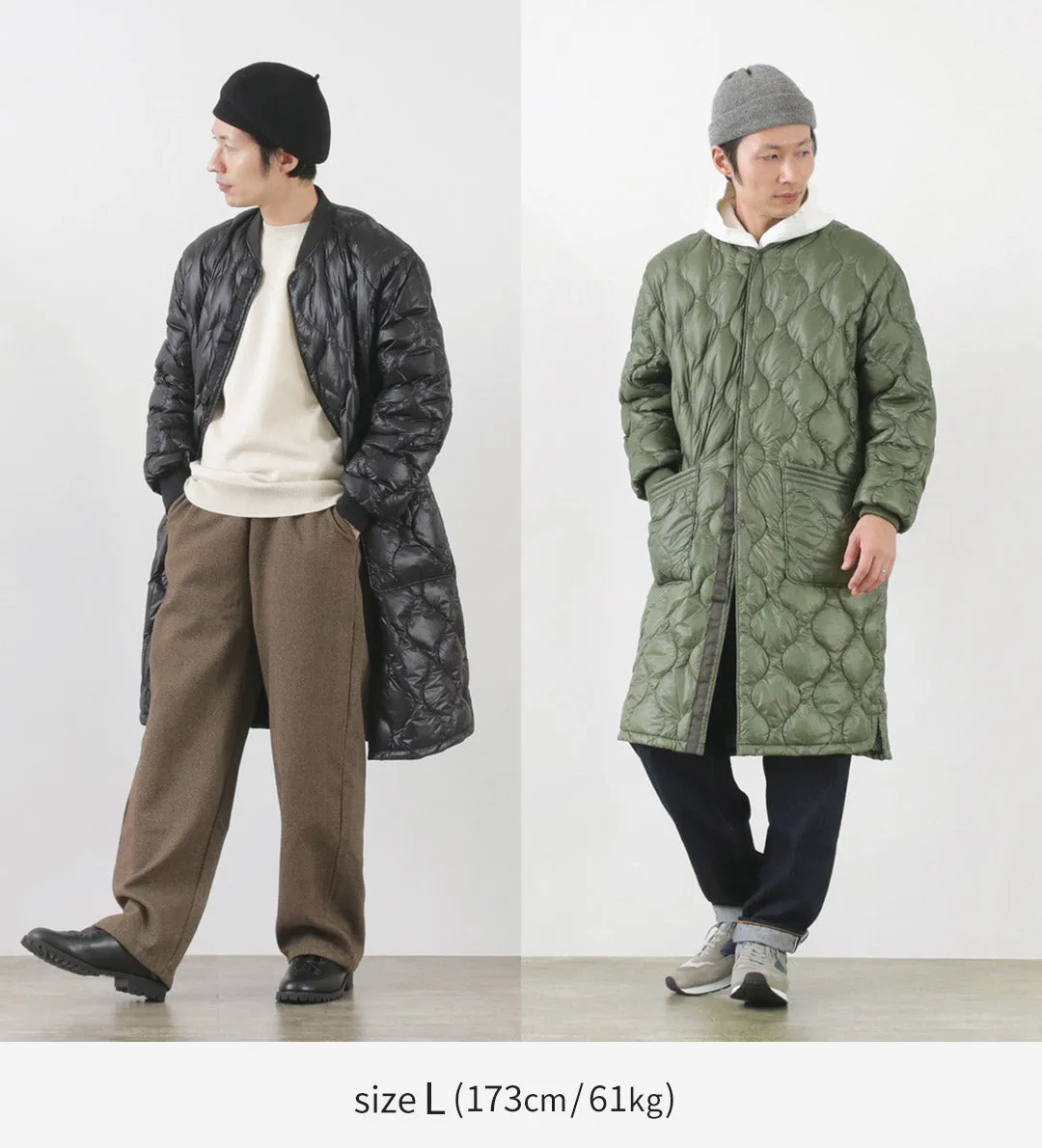 NANGA / Onion quilt down half coat