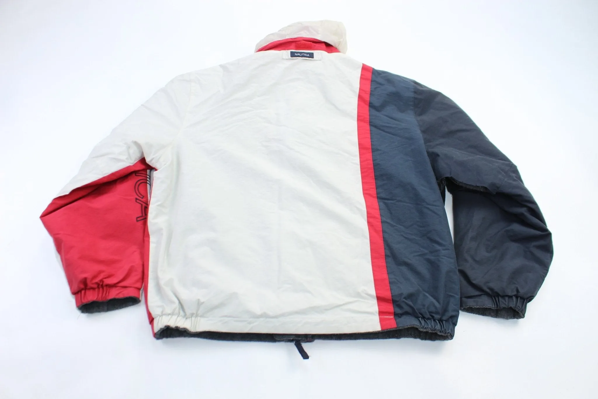 Nautica Embroidered Logo Reversible Fleece Jacket