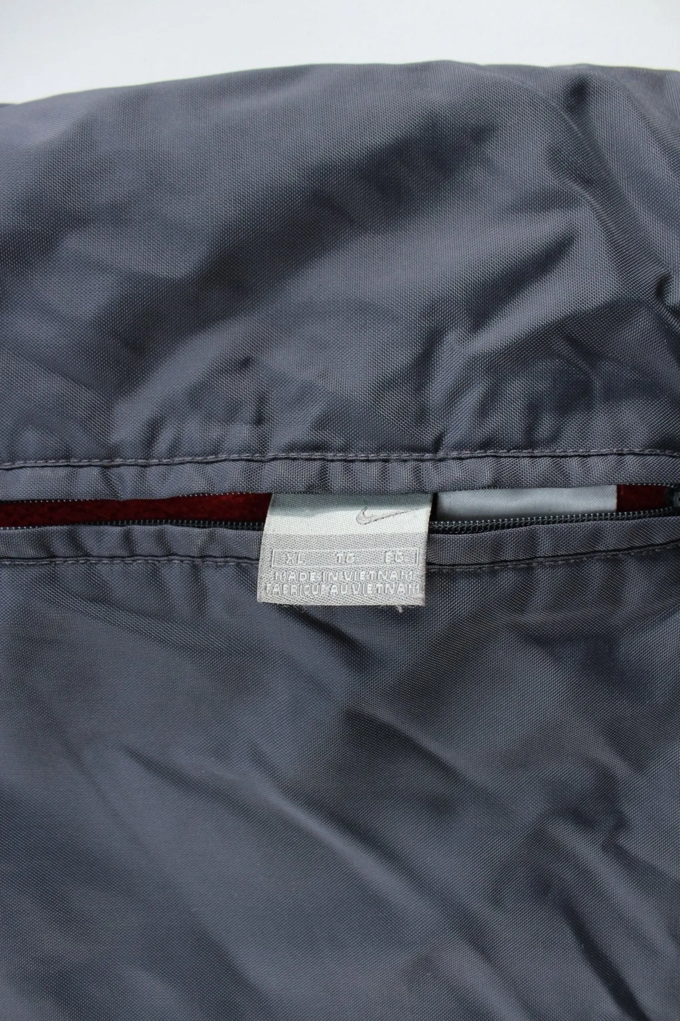 Nike Embroidered Logo Reversible Fleece Zip Up Jacket