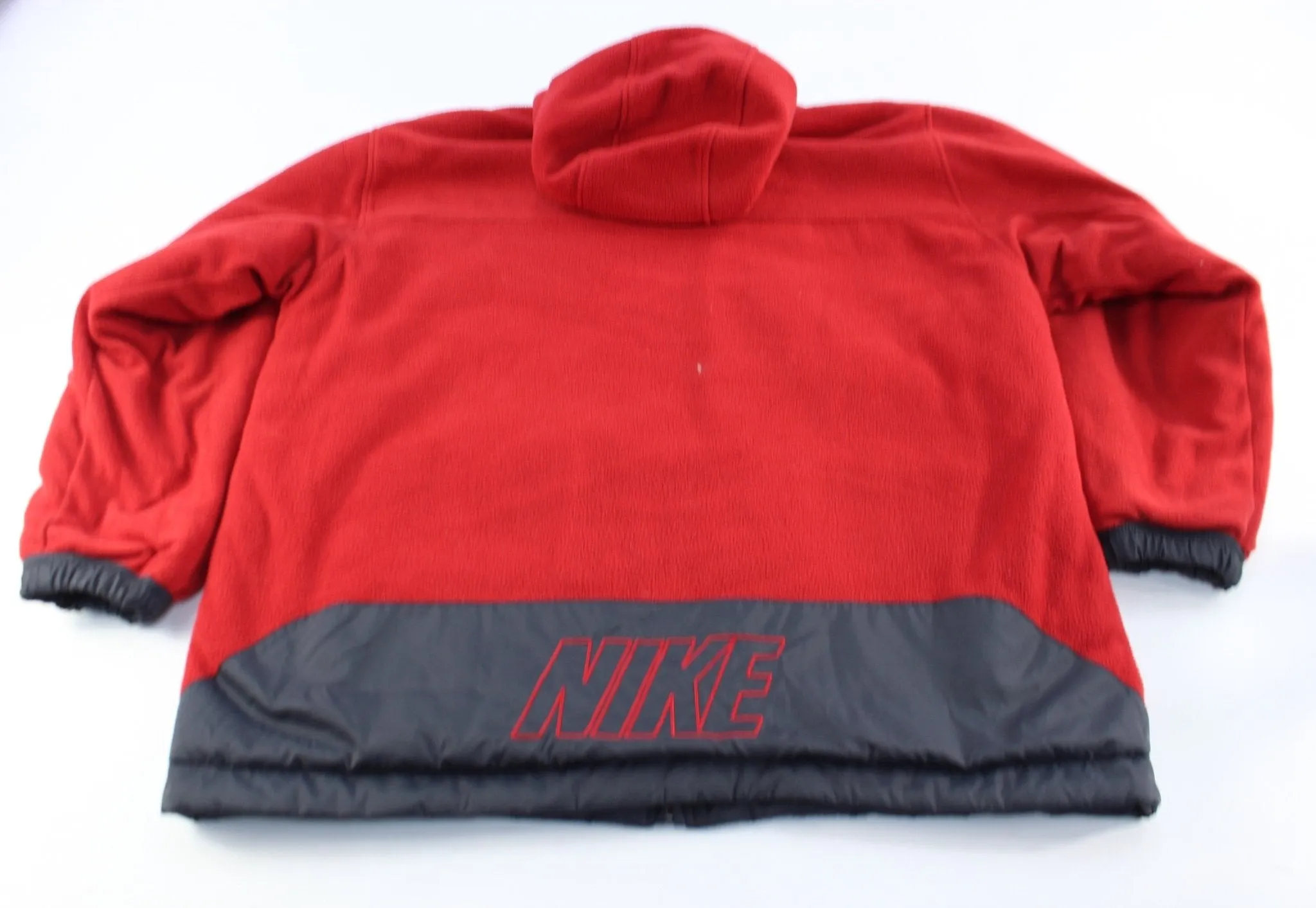 Nike Embroidered Logo Reversible Fleece Zip Up Jacket