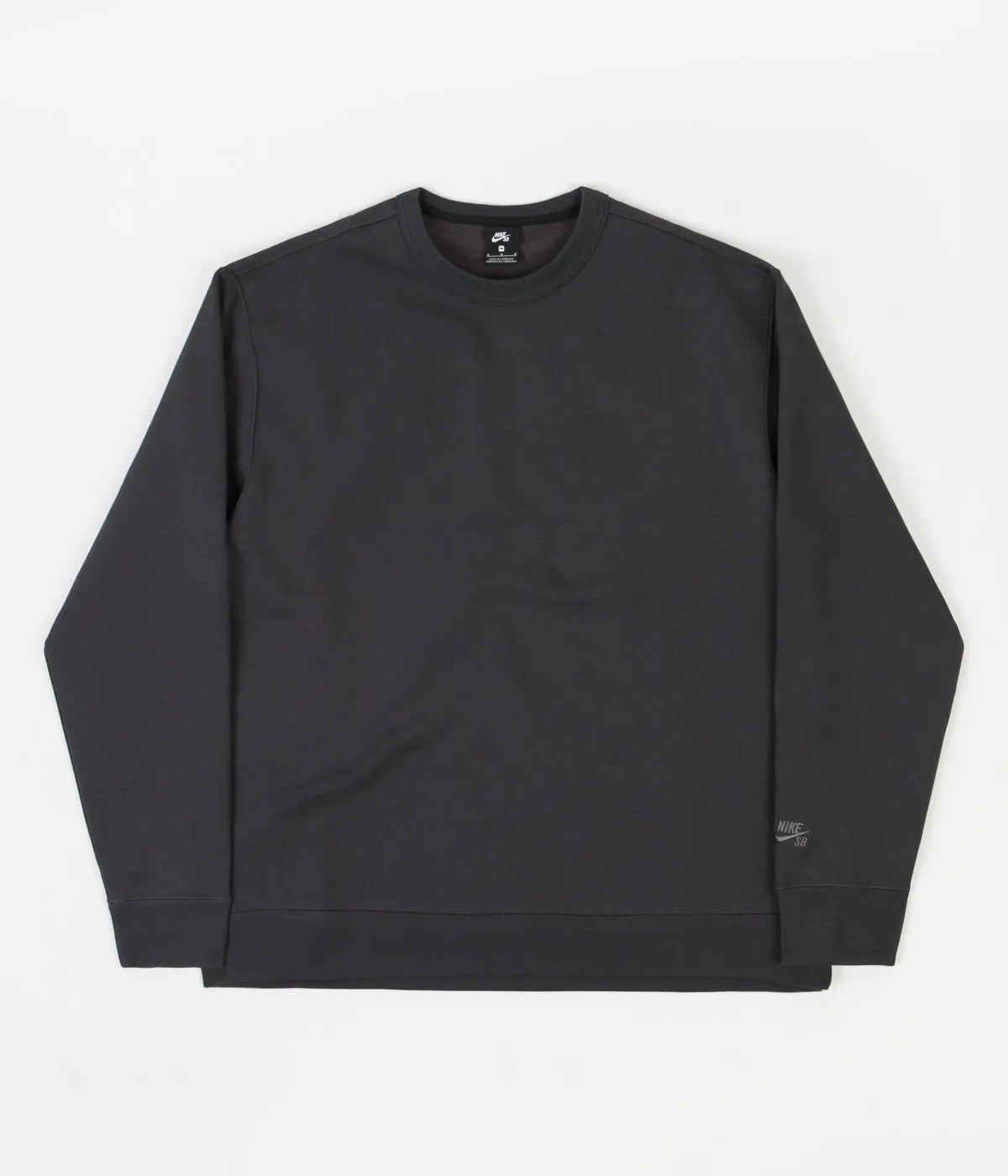 Nike SB Orange Label Crewneck Sweatshirt - Dark Smoke Grey / Smoke Grey