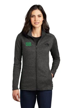 North Face Ladies Skyline Full-Zip Fleece Jacket Dark Grey Heather