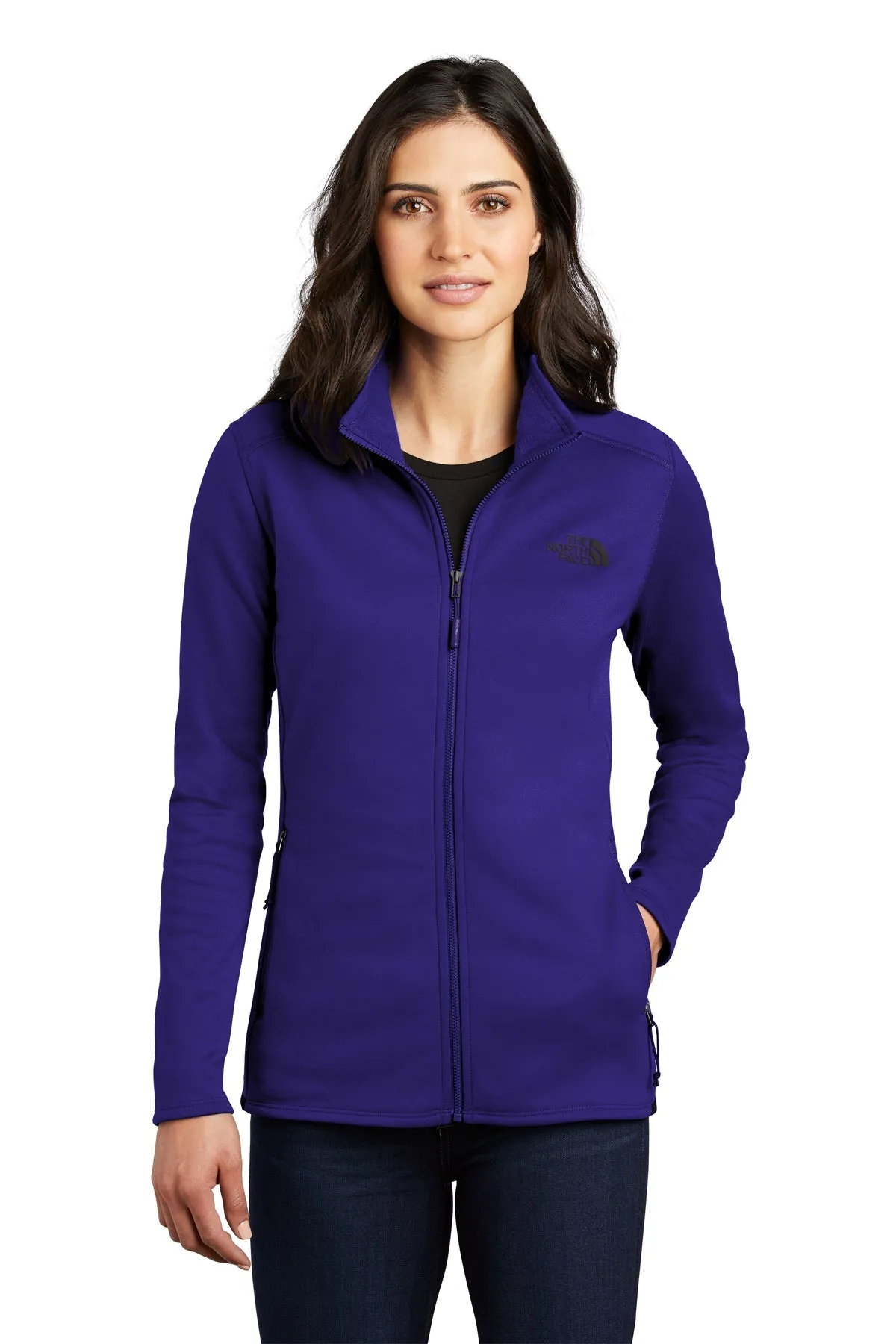 North Face Ladies Skyline Full-Zip Fleece Jacket Lapis Blue