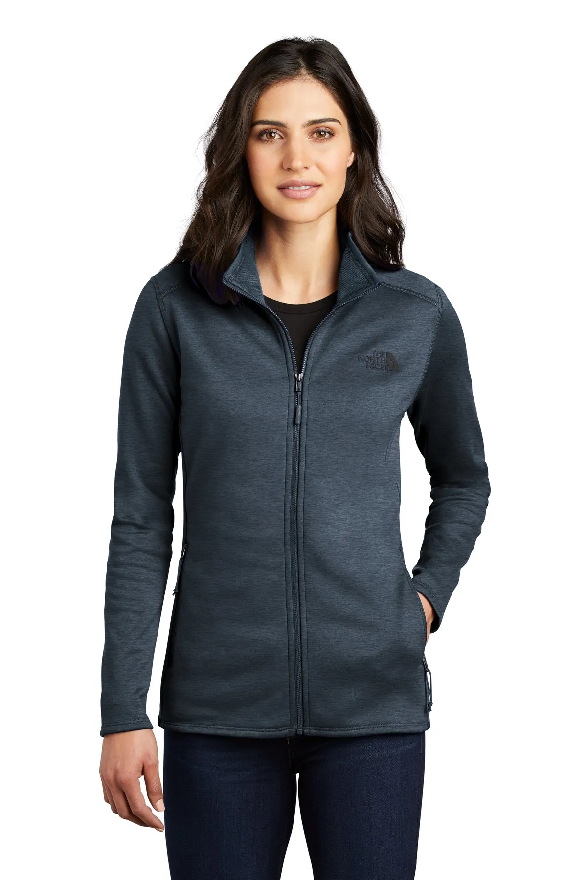 North Face Ladies Skyline Full-Zip Fleece Jacket Urban Navy Heather