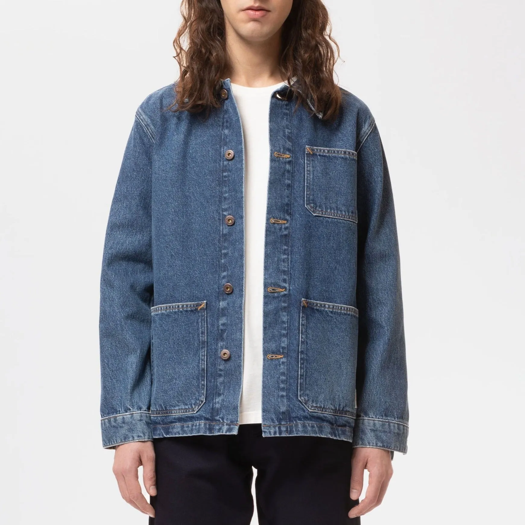 Nudie Barney 90s Blue Denim Jacket