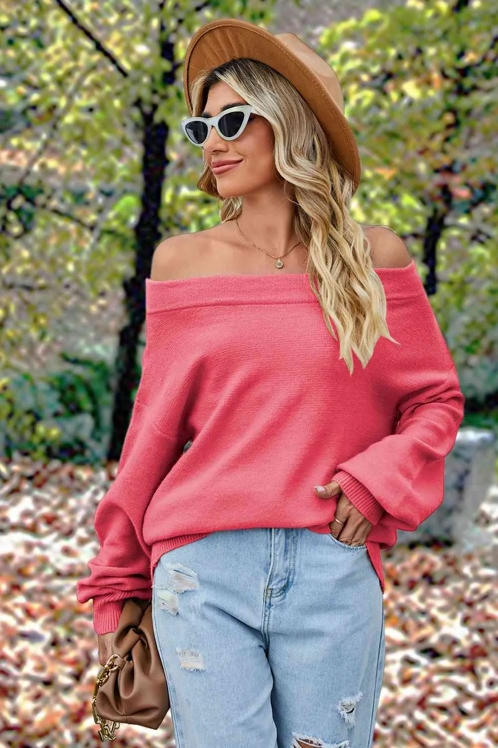 Off-Shoulder  Dropped Shoulder  Sweater