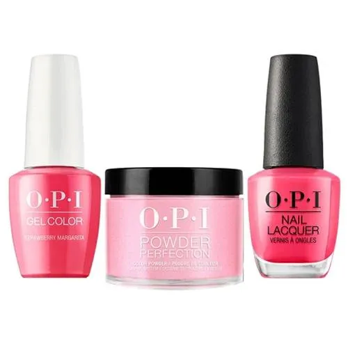 OPI Trio: M23 Strawberry Margarita