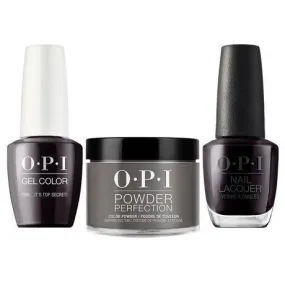 OPI Trio: W61 Shh... It's Top Secret