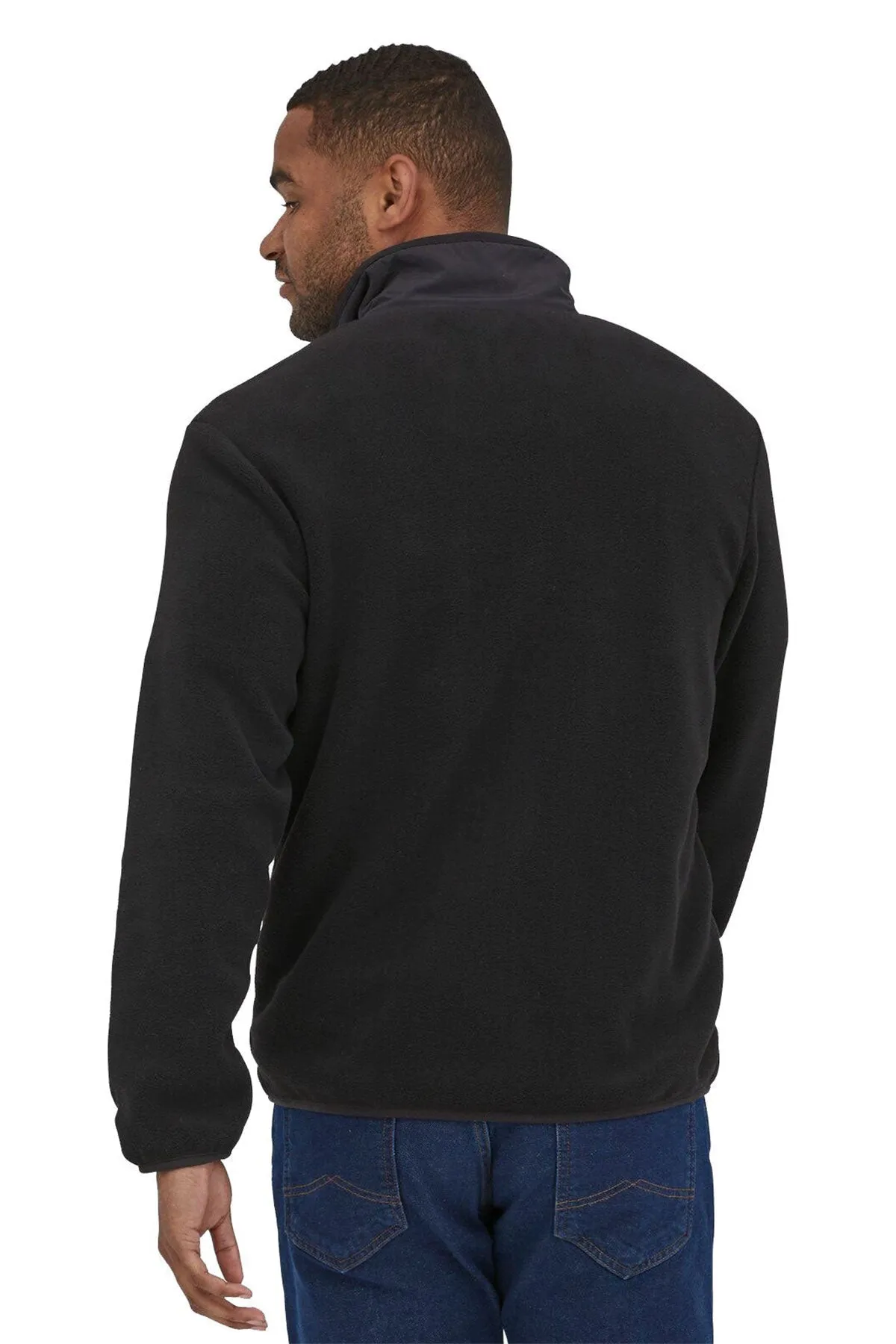 Patagonia Mens Classic Synchilla Custom Fleece Jackets, Black