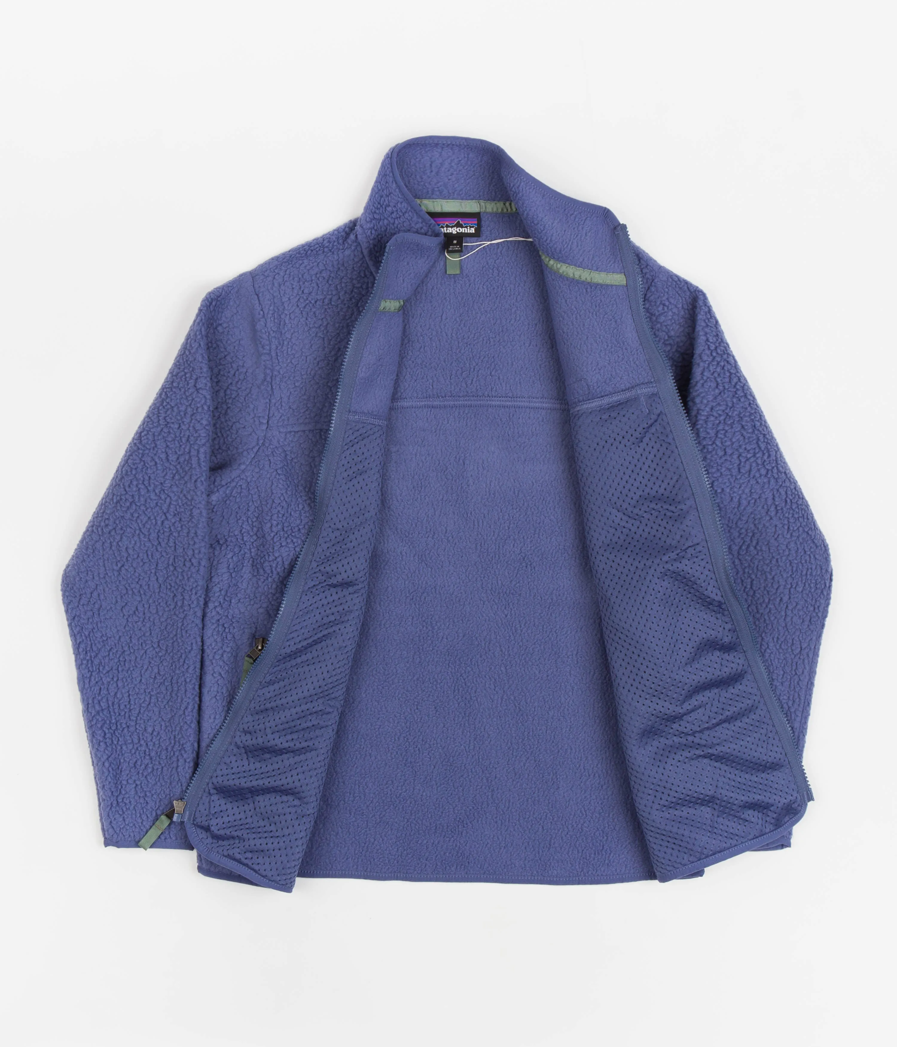 Patagonia Womens Retro Pile Fleece Jacket - Current Blue