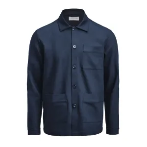 Patch Pocket Overshirt Navy