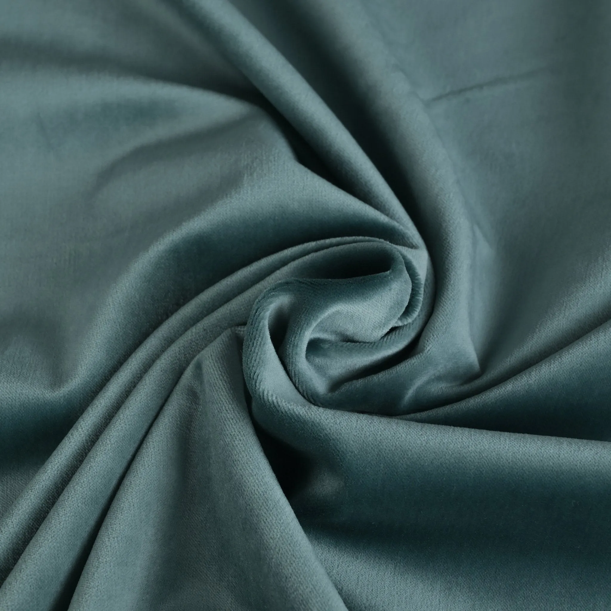 Peacock Blue Velvet Fabric 8903