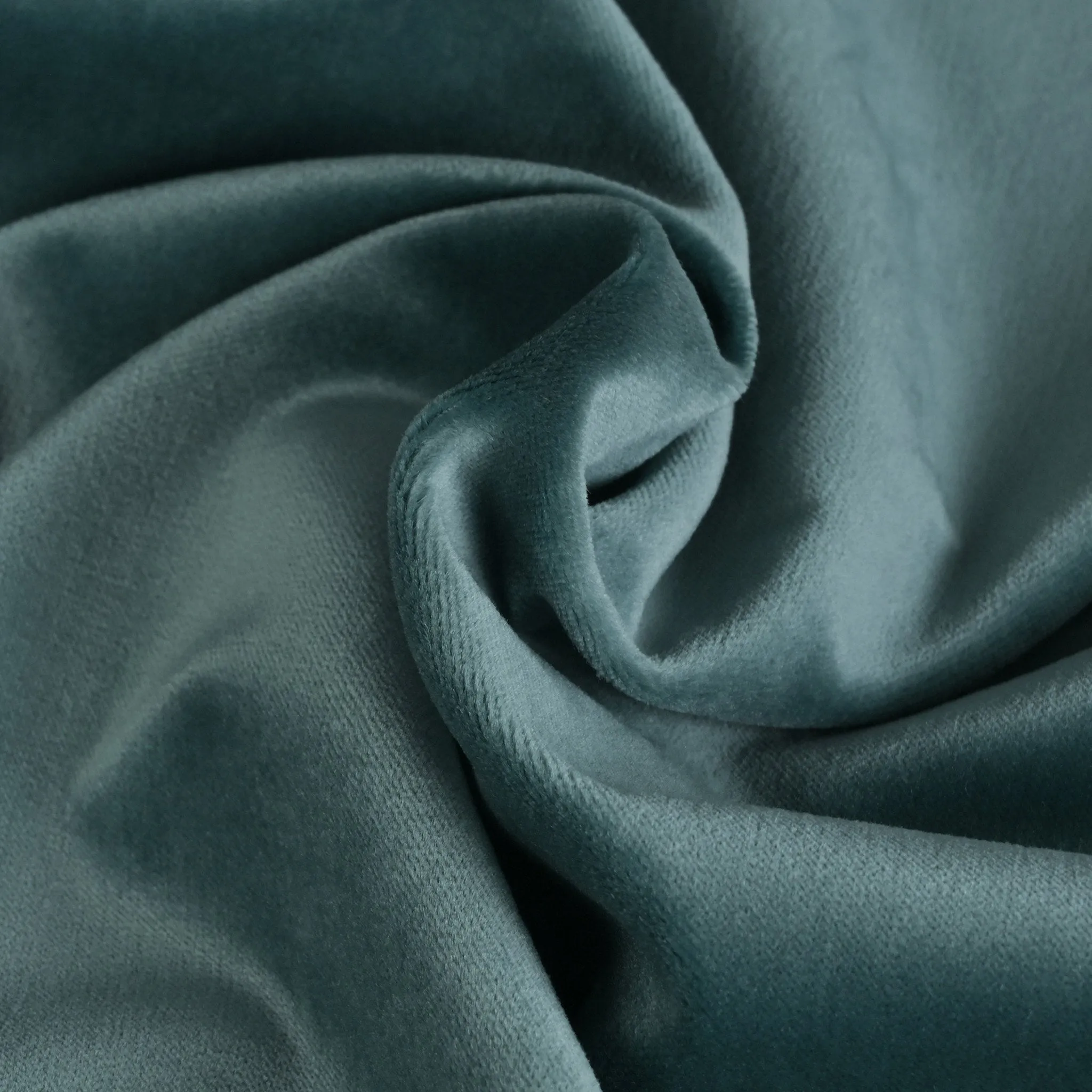 Peacock Blue Velvet Fabric 8903