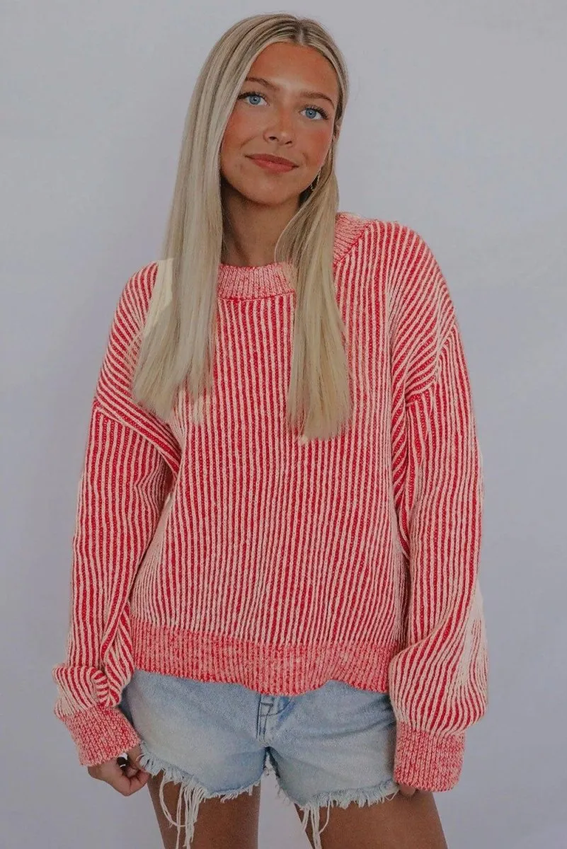 Peppermint Striped Sweater