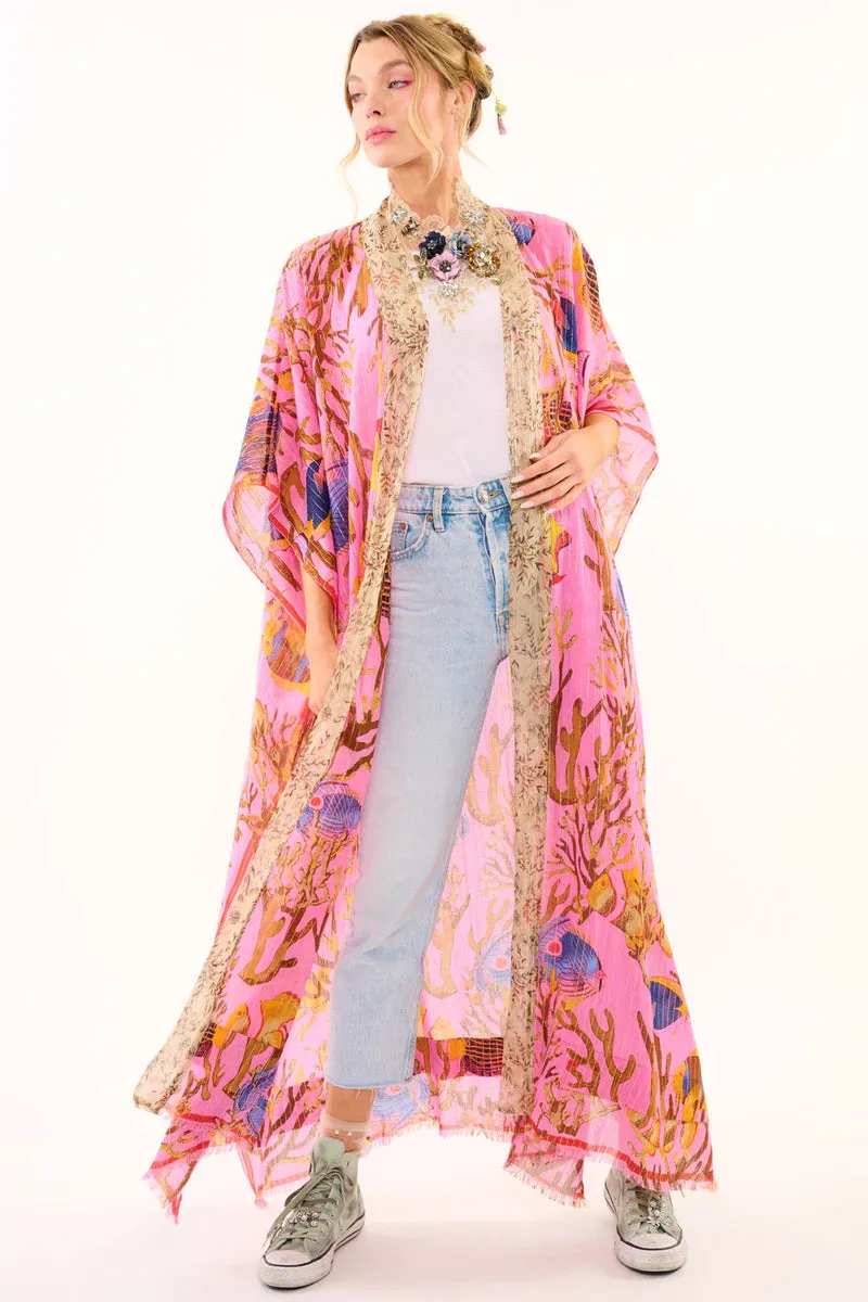 Pink Ocean Breeze Kimono