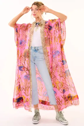 Pink Ocean Breeze Kimono