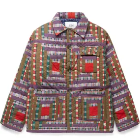 PLAID LOG CABIN QUILT JACKET