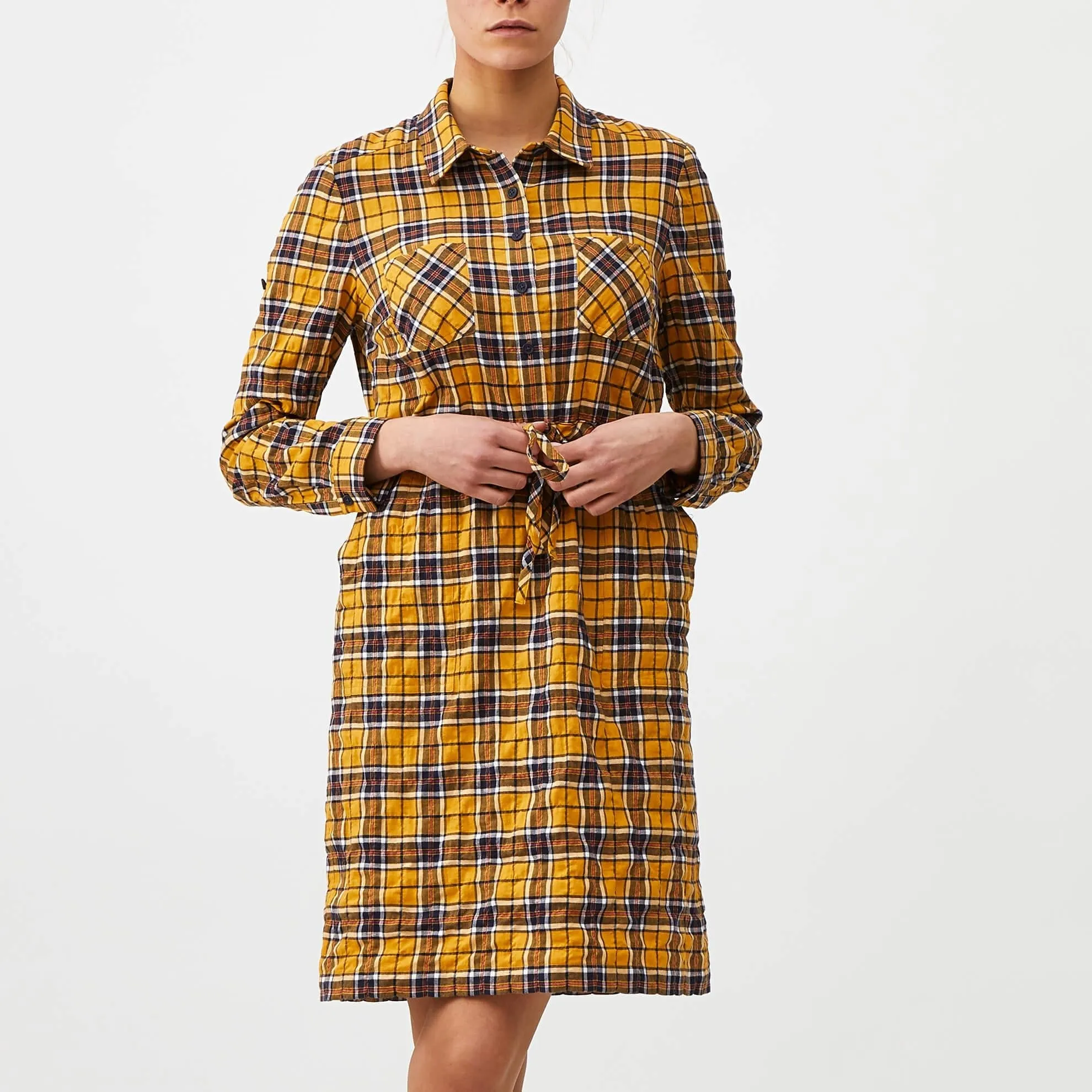 Plaid Shirtdress