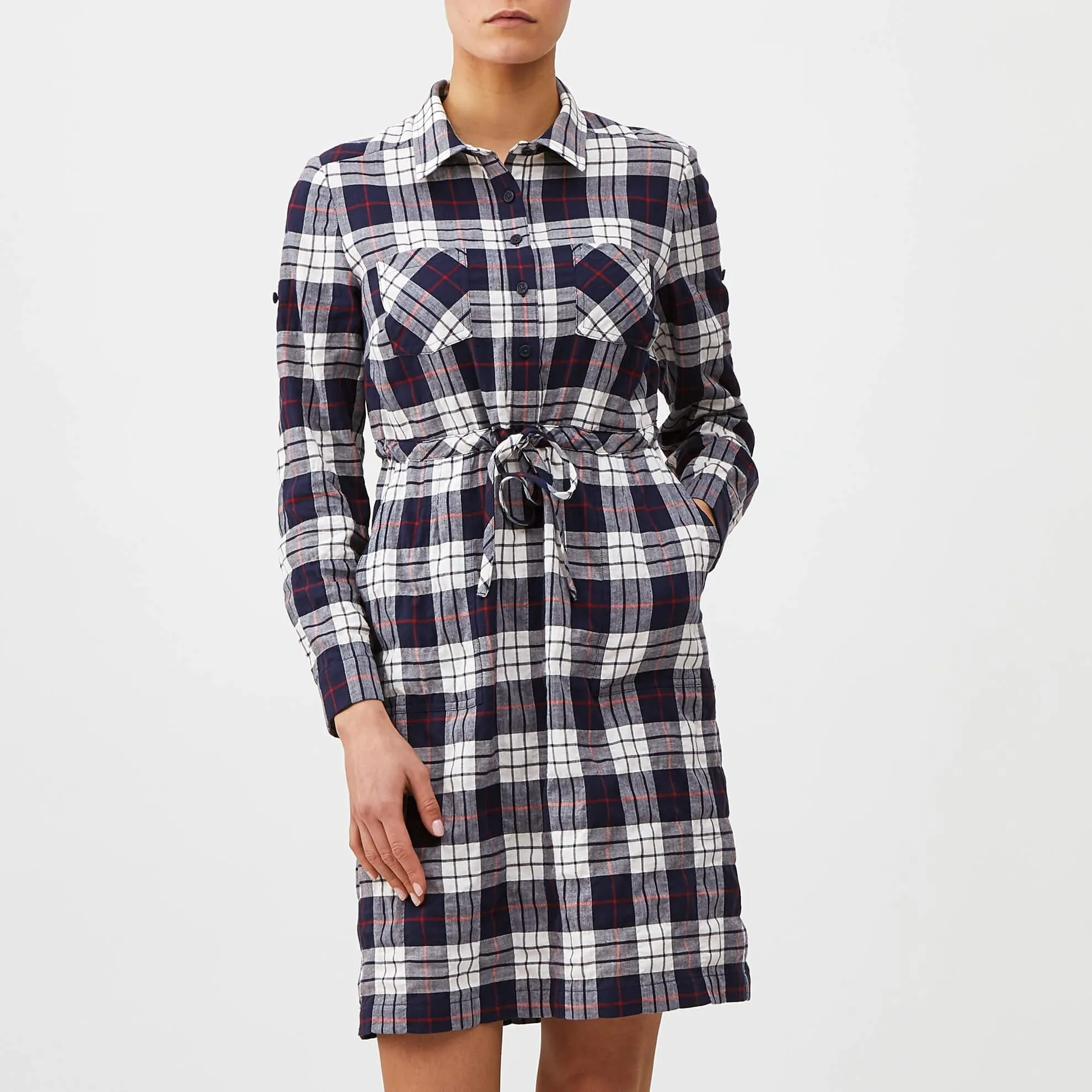 Plaid Shirtdress