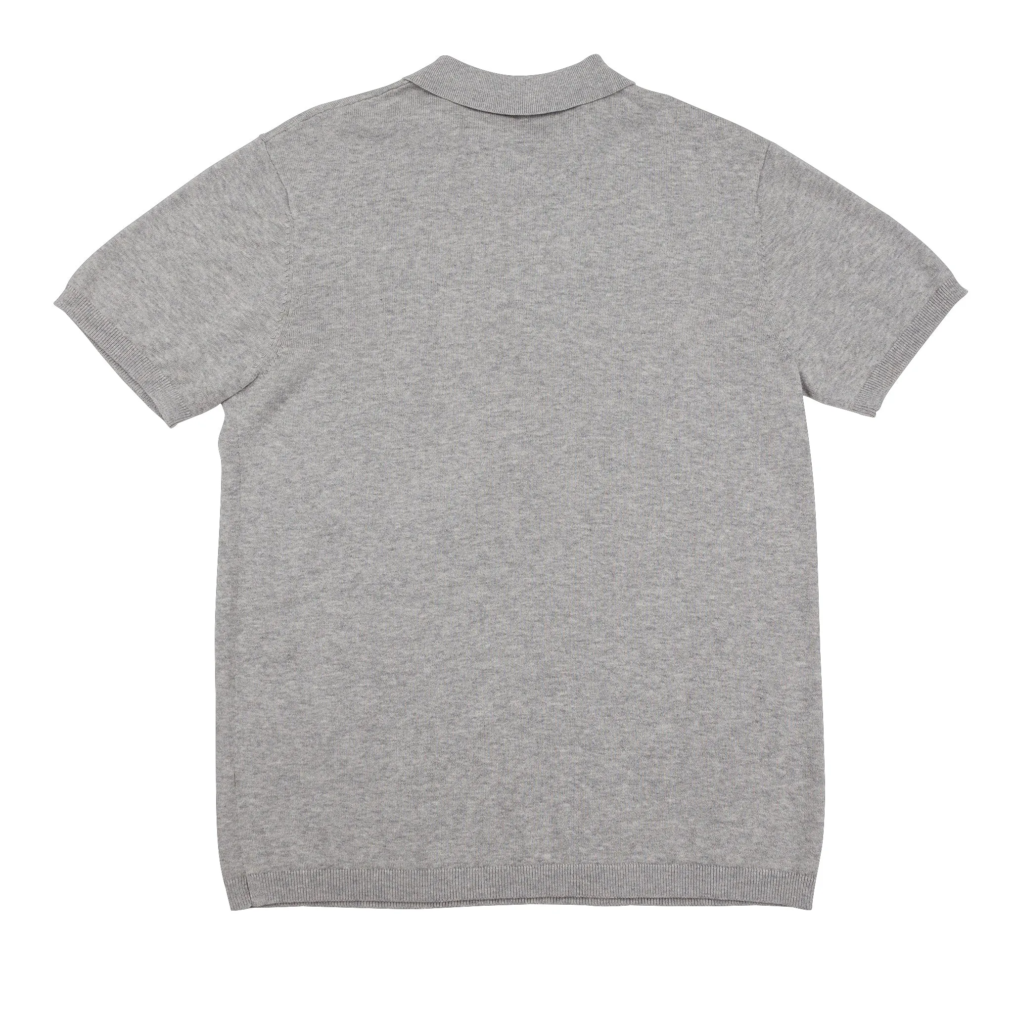 Play Well Knitted Polo - Light Grey Marl