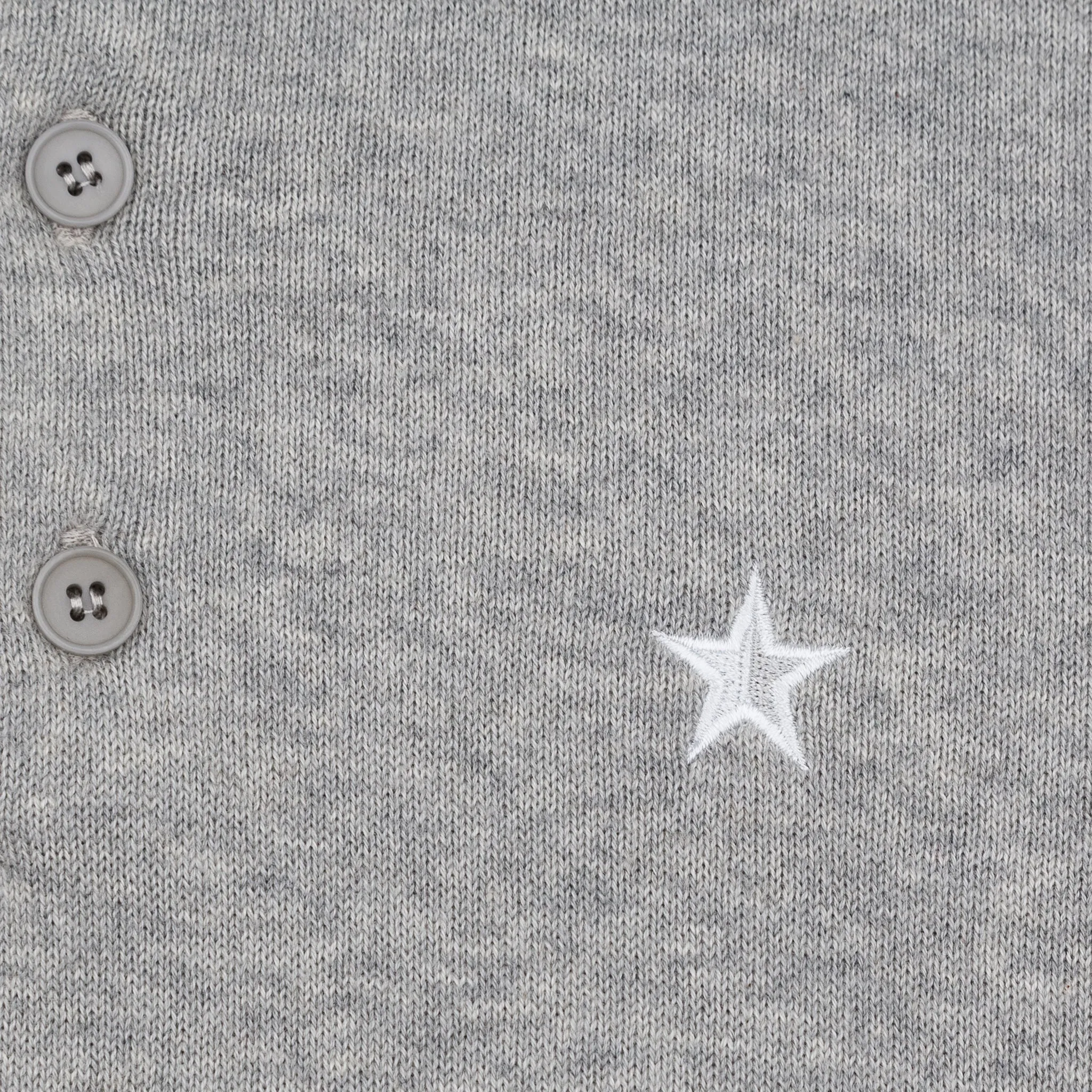 Play Well Knitted Polo - Light Grey Marl