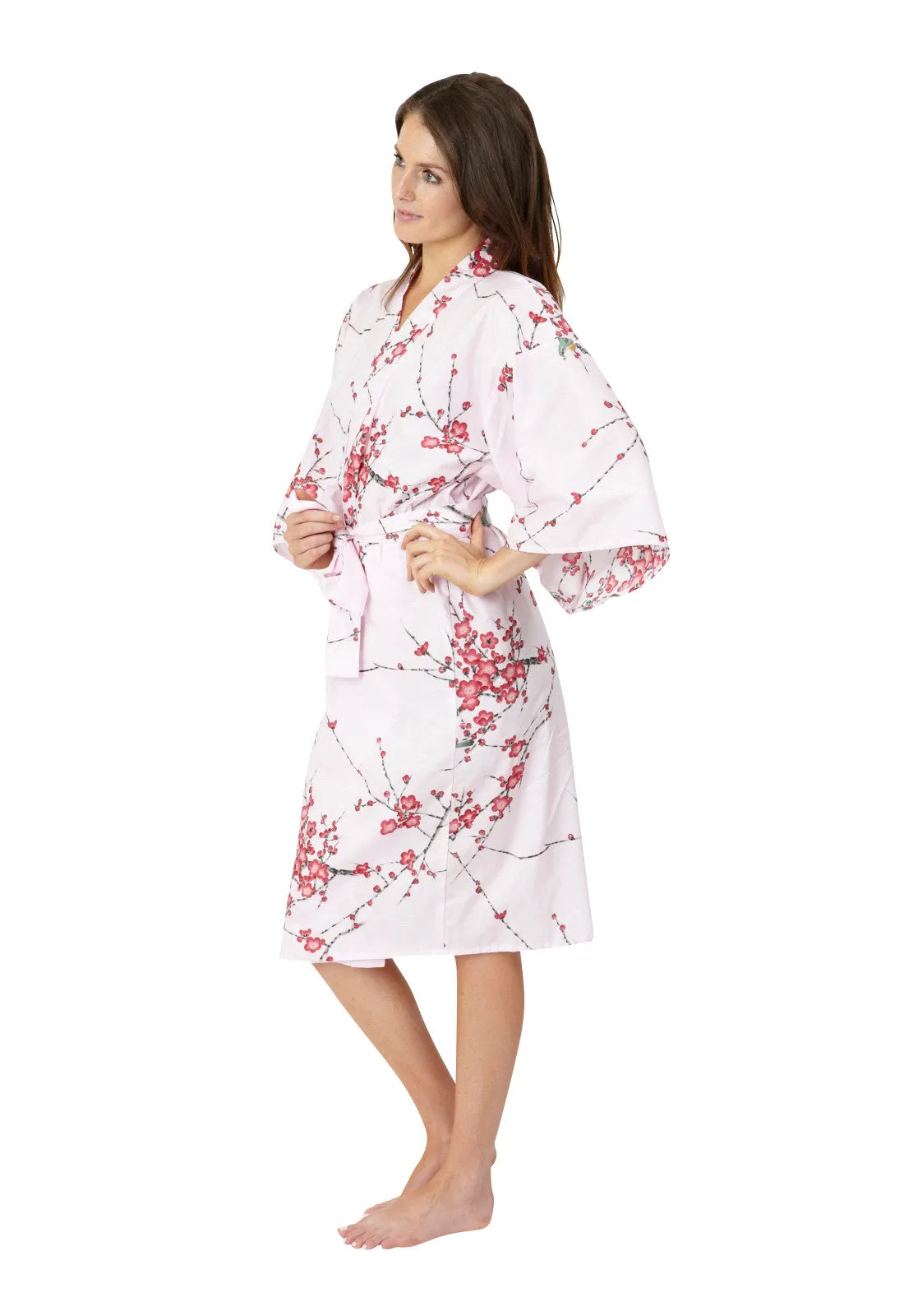 Plum & Warbler Short Cotton Kimono