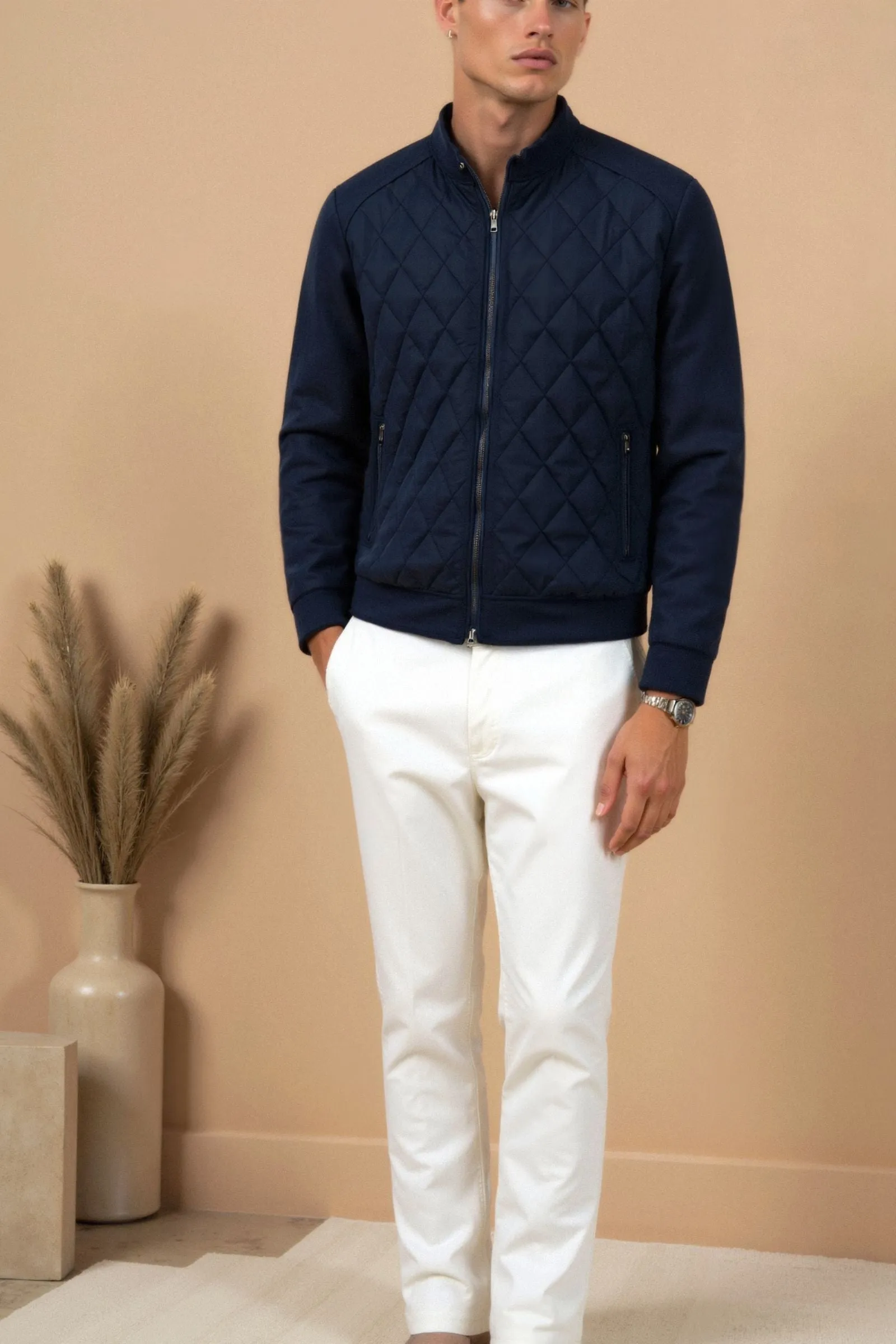 Premium Men's Classic Quilted Jacket