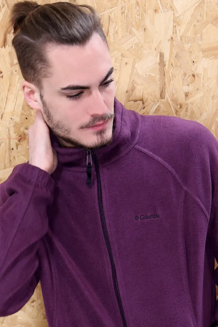 Purple Columbia Zip Through Fleece Jacket