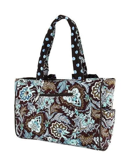 QF2703 Quilted Solid Diaper Bag