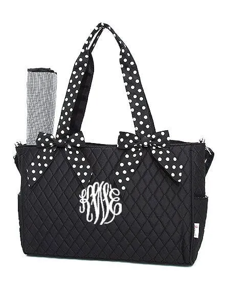 QSD2703 Quilted Solid Diaper Bag