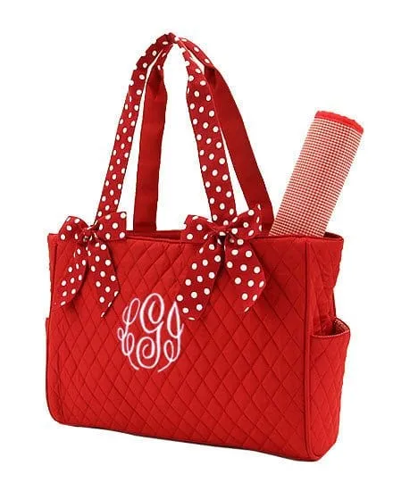 QSD2703 Quilted Solid Diaper Bag