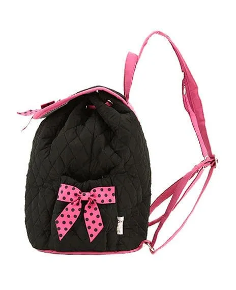 QSD2707 Quilted Solid Drawstring Backpack