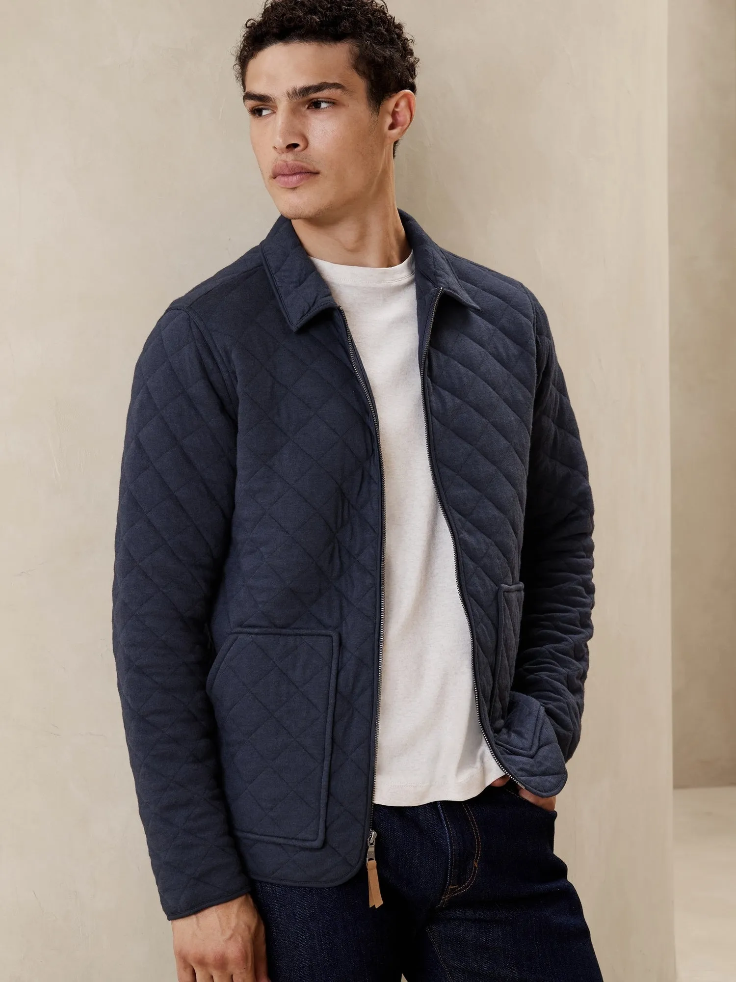 Quilted Full-Zip Jacket