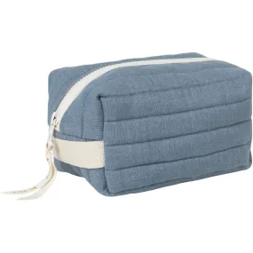 Quilted Toiletry Bag - Chambray Blue Spruce