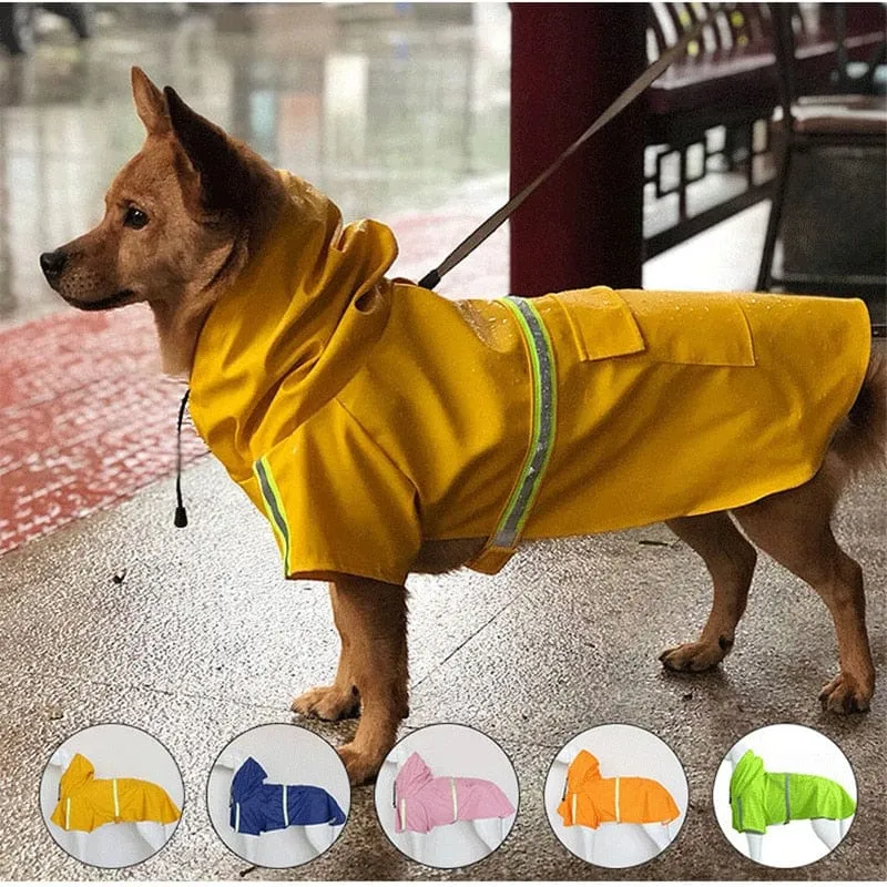 "Raining Cats and Dogs" Reflective Pet Raincoat