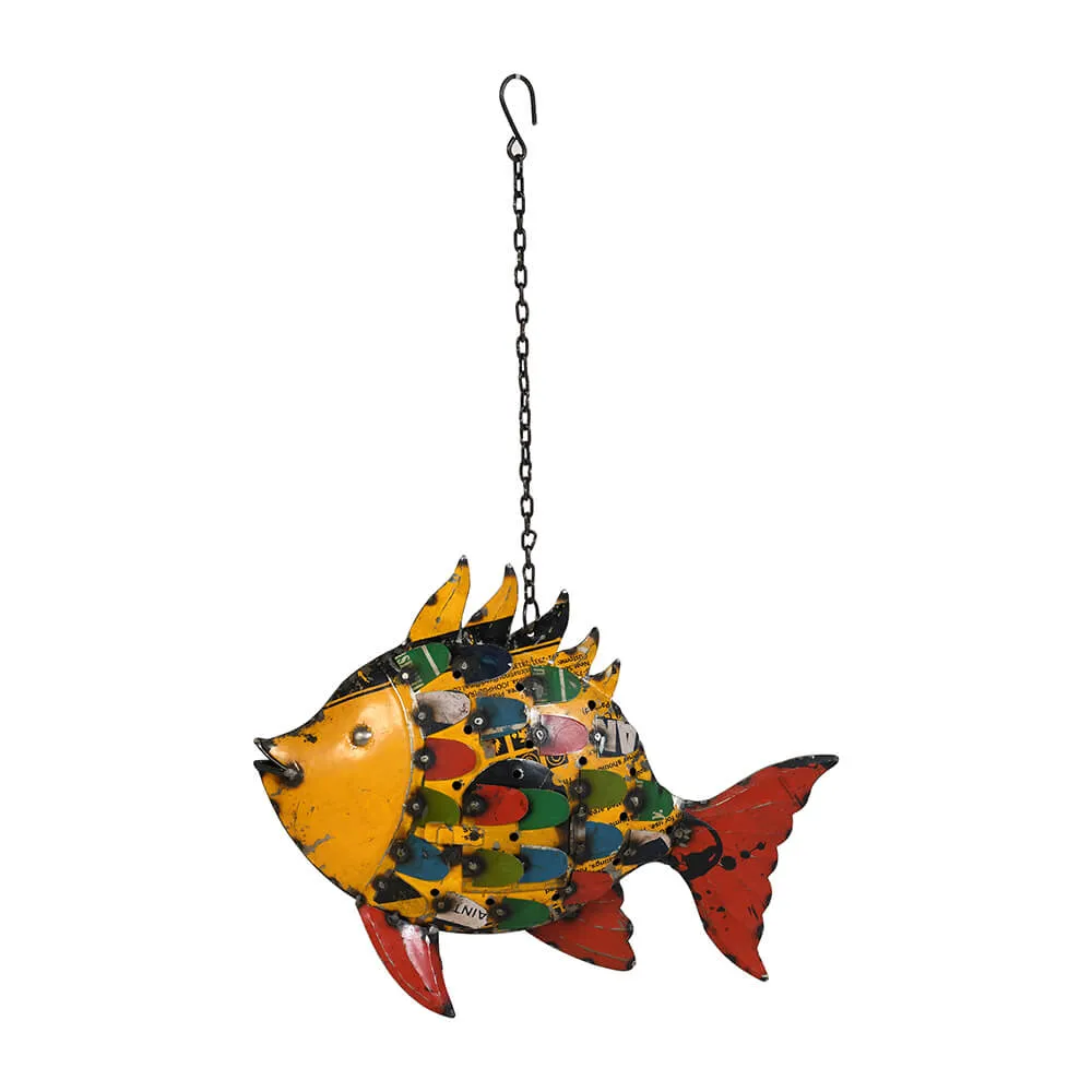 Recycled Iron Tealight Fish