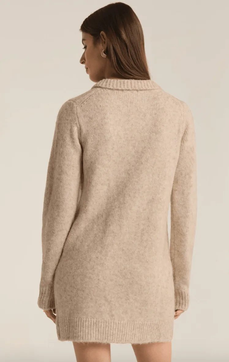 Redford Sweater Dress Light Oatmeal