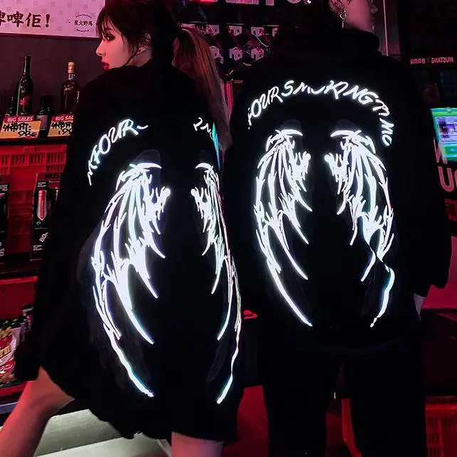 Reflective Devil Wings Hoodie SD00904