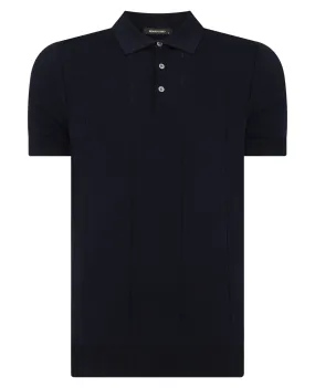 Remus Uomo Short Sleeve Polo Shirt - Navy