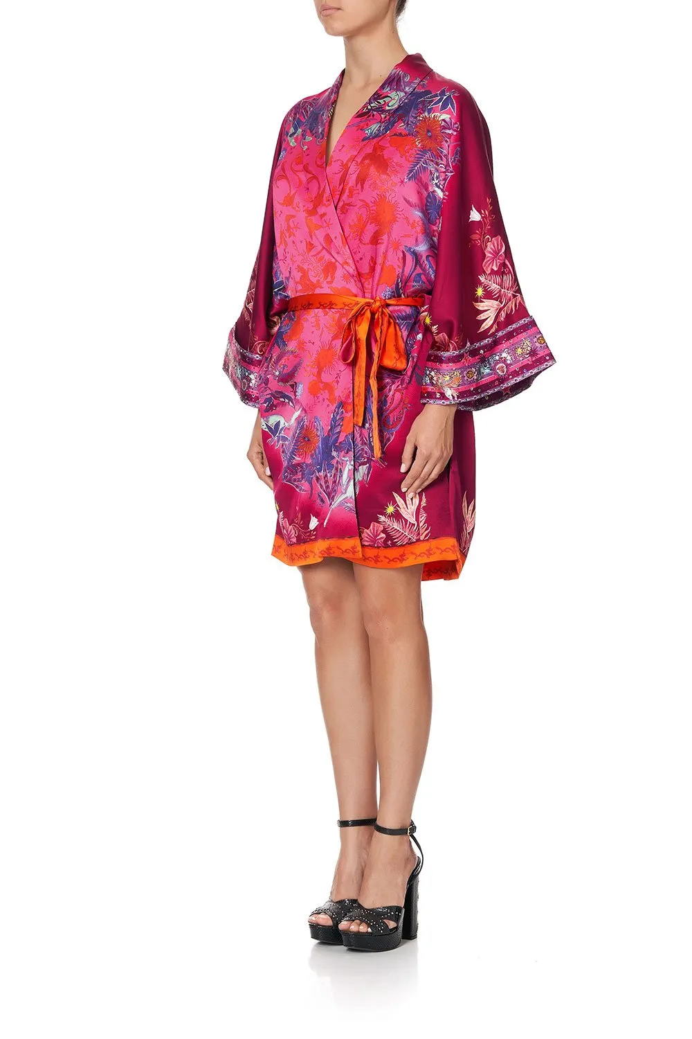 ROBE WITH NARROW COLLAR TROPIC OF NEON