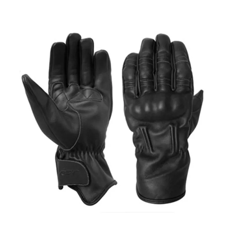 RST 2144 Retro II 2 CE Approved Men's Vintage Leather Motorcycle Gloves BLack