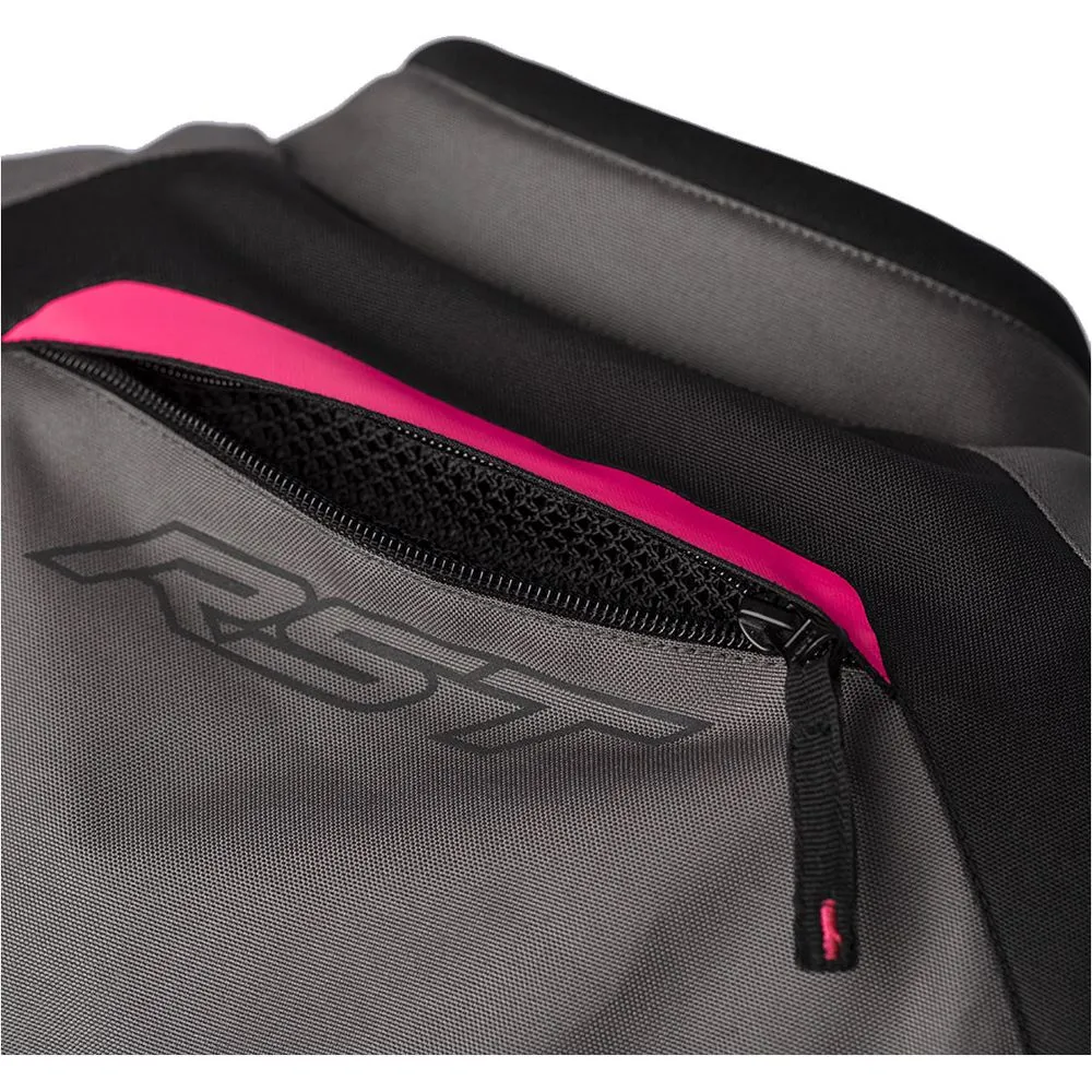 RST Ava CE Ladies Textile Jacket Grey / Black / Neon Pink