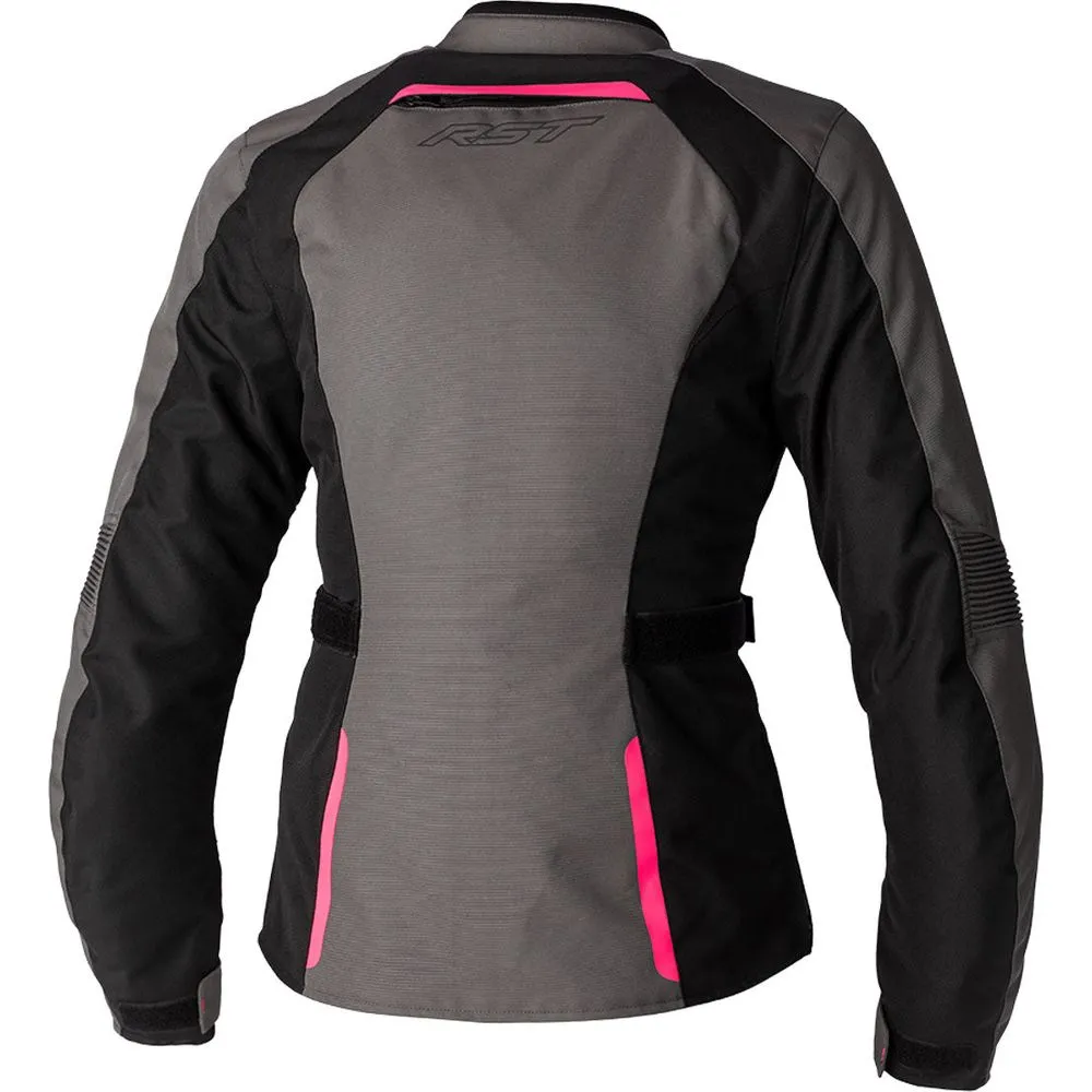 RST Ava CE Ladies Textile Jacket Grey / Black / Neon Pink